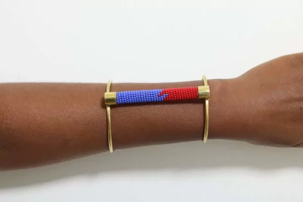 HURU Beaded Brass Bracelet