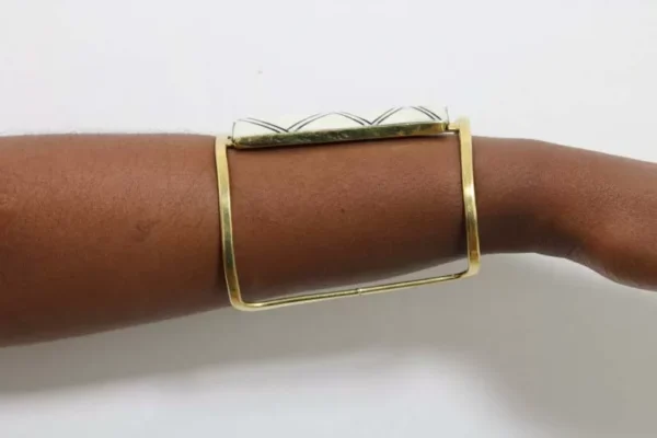 FAHIMA African Brass Cuff Bracelet