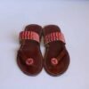 AUKO African Beaded Sandals, Handmade Leather Sandals