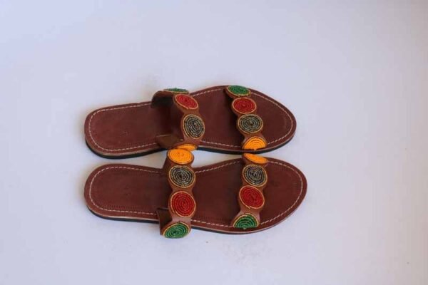IMG_7580.jpg ATEMI African Beaded Sandals, Handmade Leather Sandals