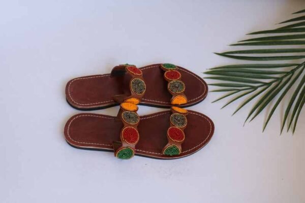 IMG_7583.jpg ATEMI African Beaded Sandals, Handmade Leather Sandals