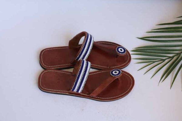 IMG_7584.jpg APAYA African Beaded Sandals, Handmade Leather Sandals