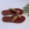 JOHO African Beaded Sandals, Handmade Leather Sandals