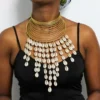 DIYA African brass choker necklace