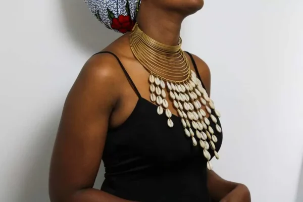 DIYA African brass choker necklace
