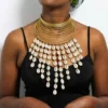 DIYA African brass choker necklace