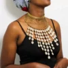DIYA African brass choker necklace