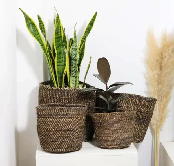 DELU Sisal Woven planters