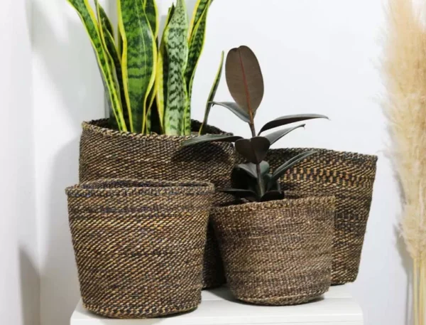 DELU Sisal Woven planters