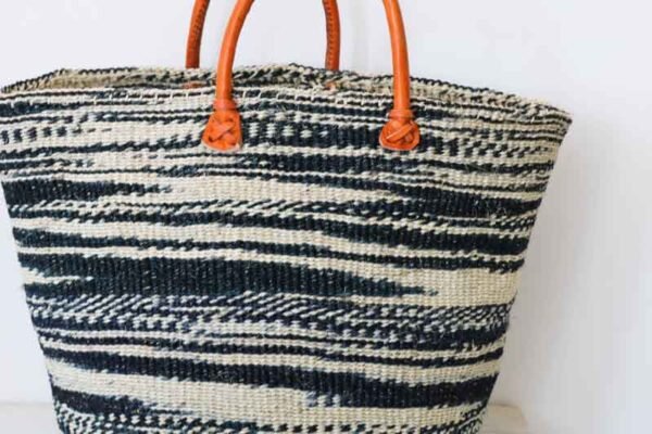 Woven Sisal market basket, African Shopping basket