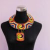 JUJA African Beaded Leather necklace