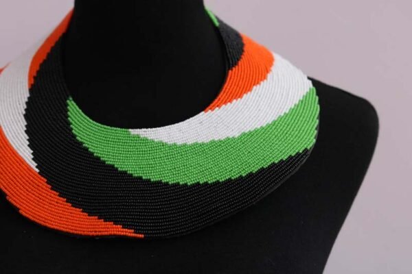 OGEMBO Beaded Leather necklace