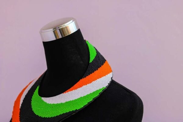 OGEMBO Beaded Leather necklace