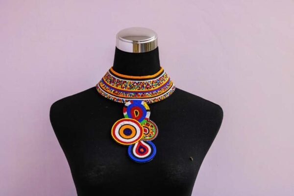 RIARA Beaded Leather necklace