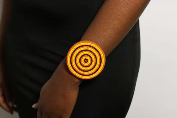 FOLA Beaded Brass Bracelet