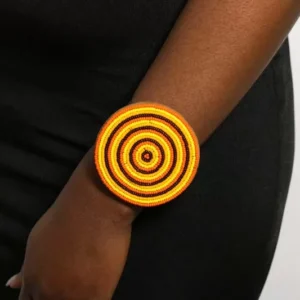 FOLA Beaded Brass Bracelet