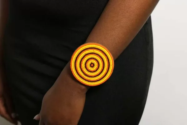 FOLA Beaded Brass Bracelet