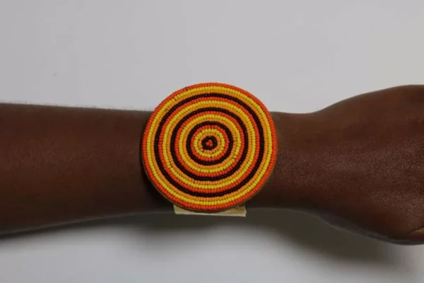 FOLA Beaded Brass Bracelet