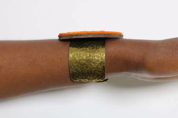 FOLA Beaded Brass Bracelet