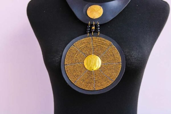 KABETE Beaded Leather necklace