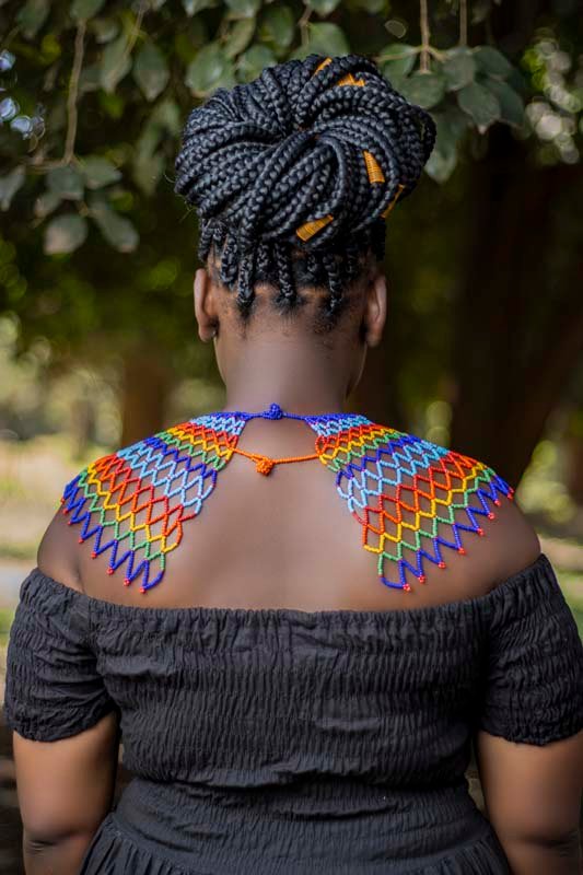 ADE Beaded wedding necklace