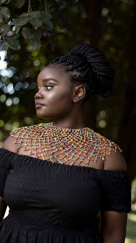 ANDE African Beaded necklace