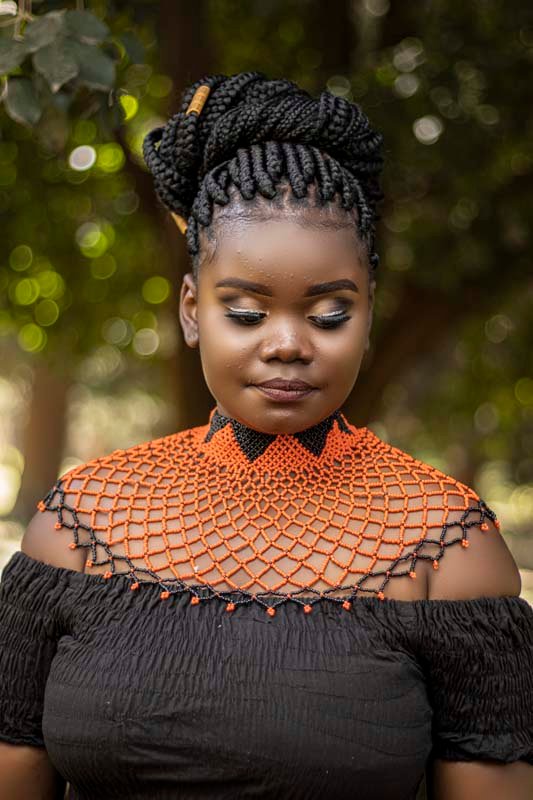 AYIRO African beaded shawl necklace