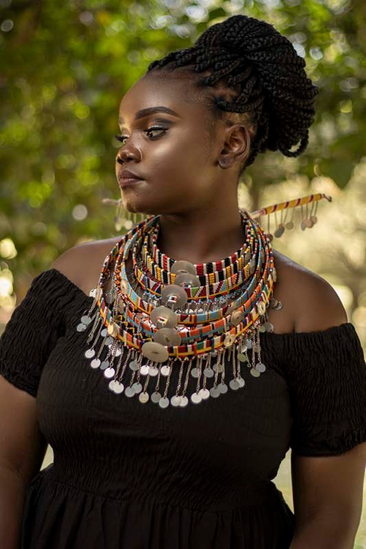 MALAIKA African Maasai wedding necklace