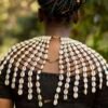 ABAWA African cowrie shell necklace, Gift for her