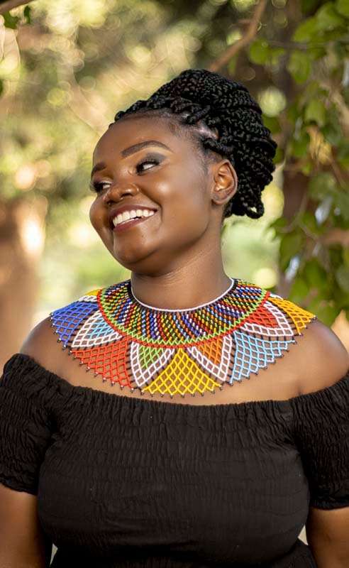 ABABA African Beaded wedding necklace